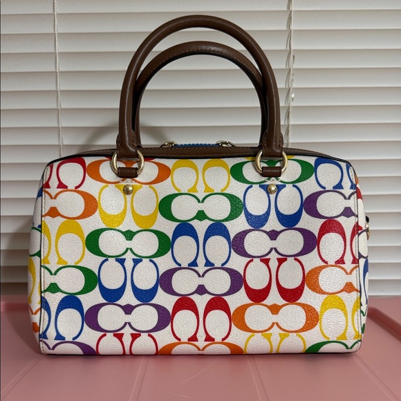 Coach Rowan Signature Canvas Satchel - Picture 4 of 15